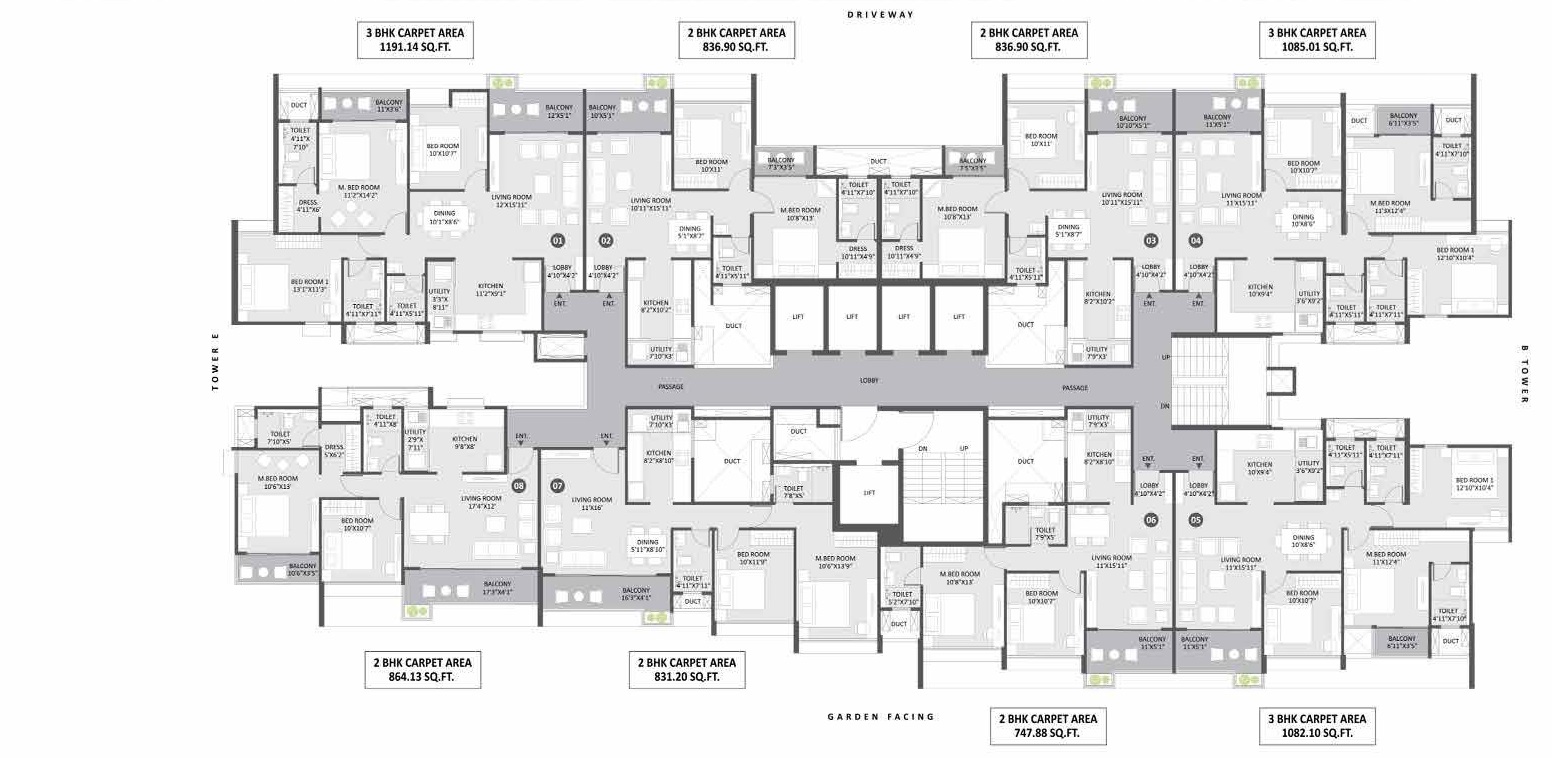 1 BHK Floor Plan